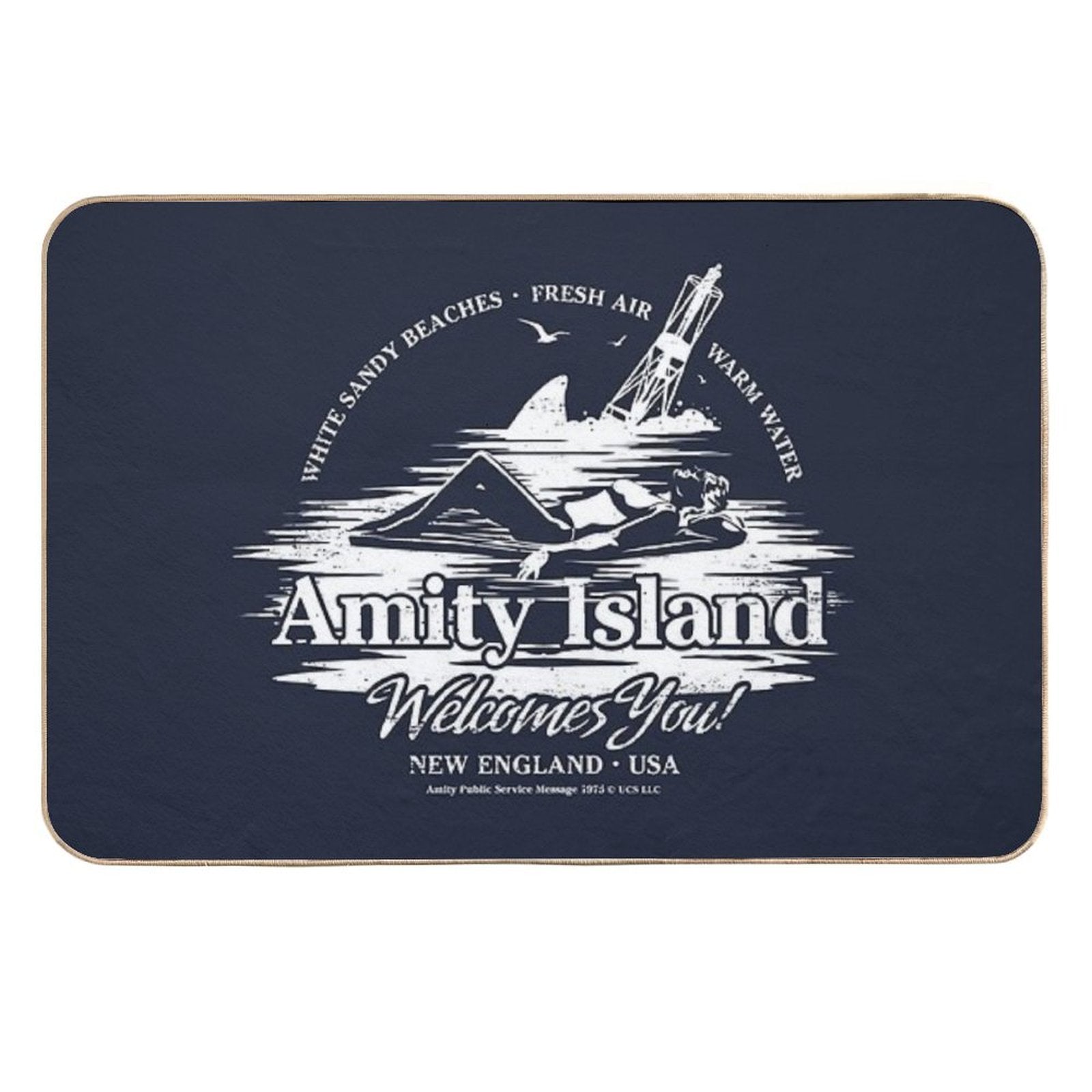 Amity Island  Easy Maintenance Bath Mat
