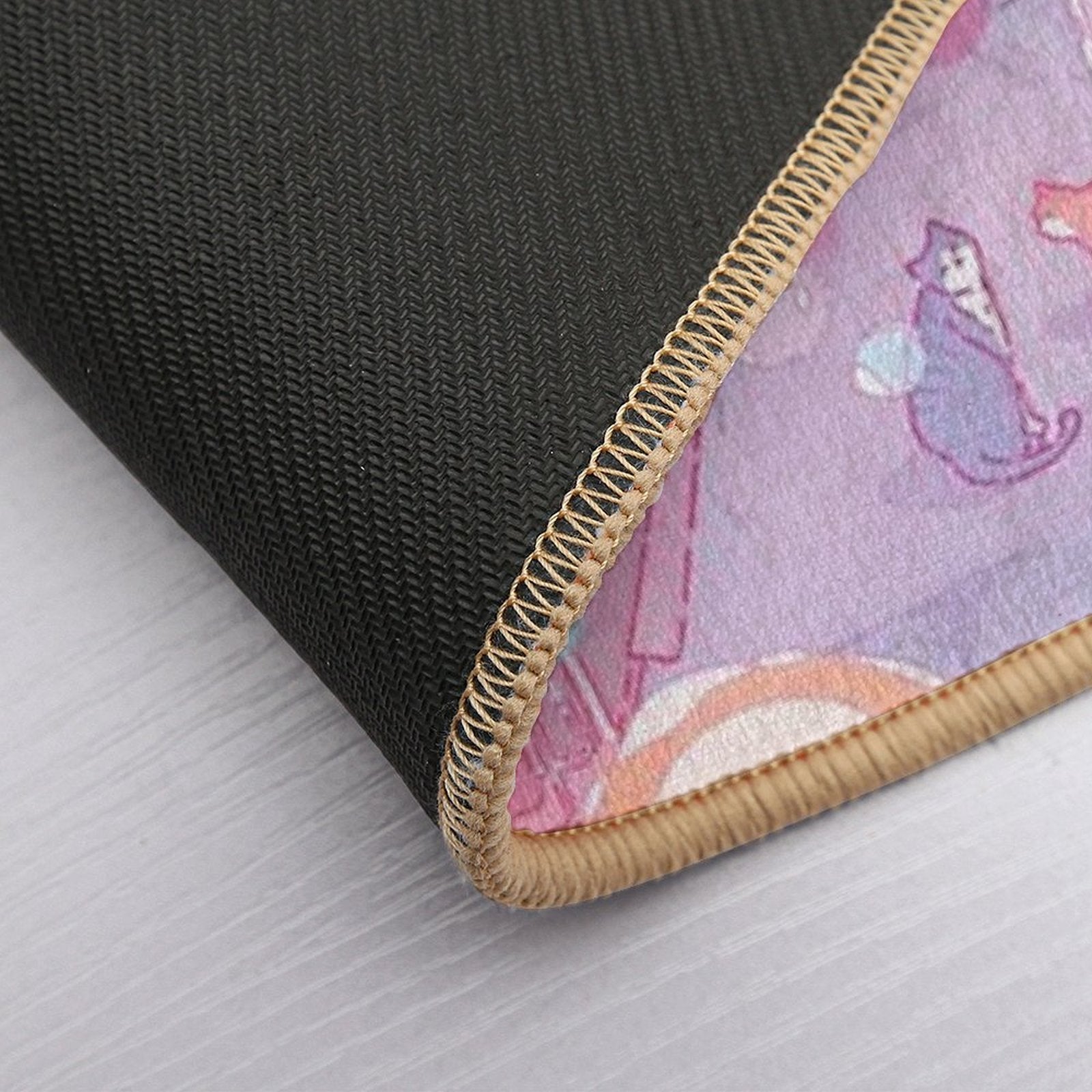 The Cute Cats in The Tokyo Streets (Soft Pastel Version)  Versatile Bath Mat