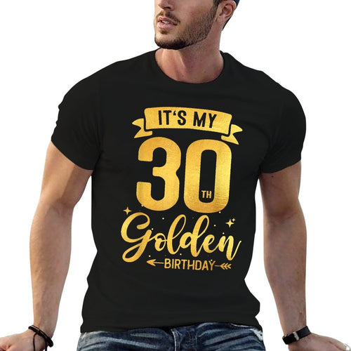 30th Birthday It's My 30th Golden Birthday  Polyester Blend T-Shirt