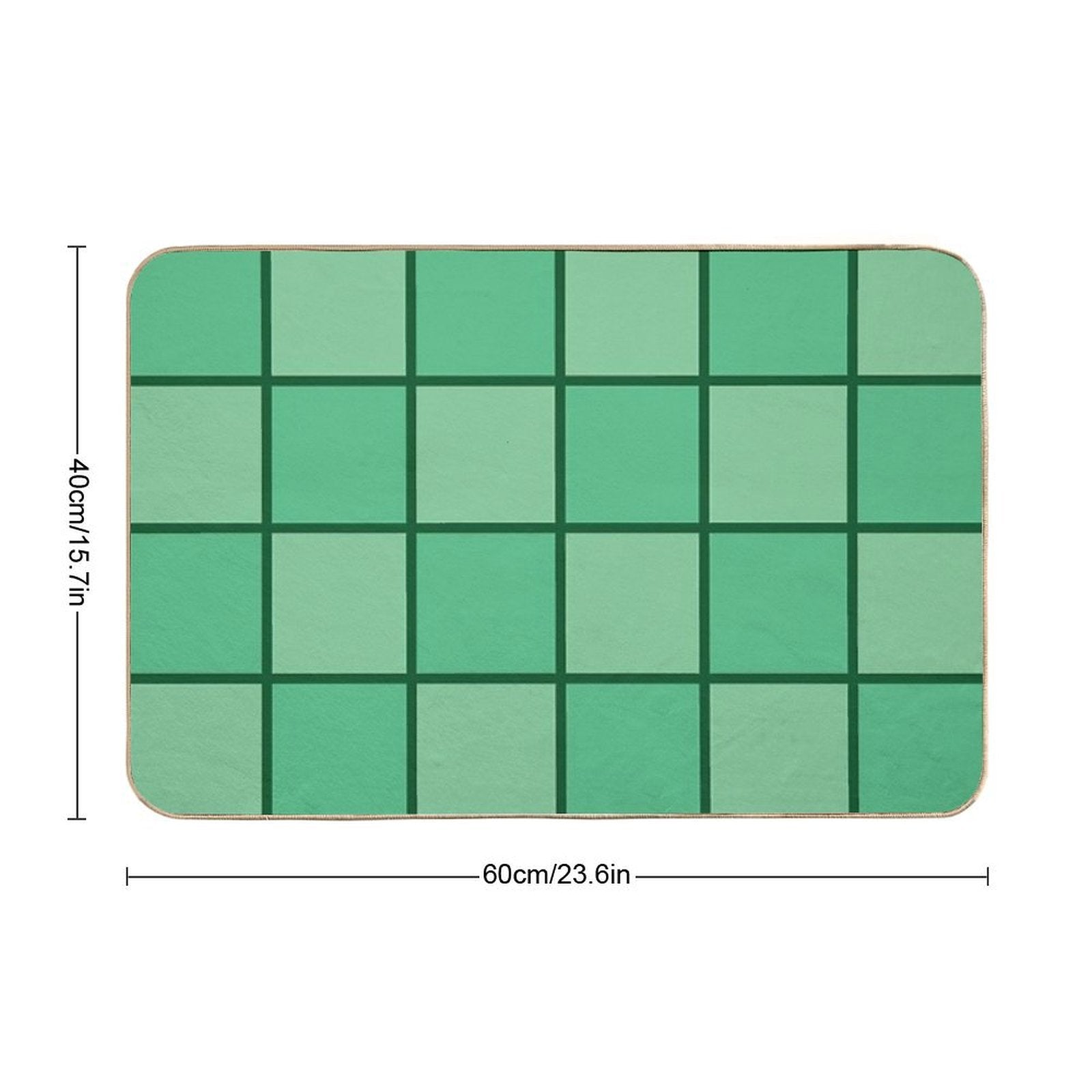Seaside Window Art - Seaside Green Tones - Home Decor & Personal Style  High-Traffic Bath Mat