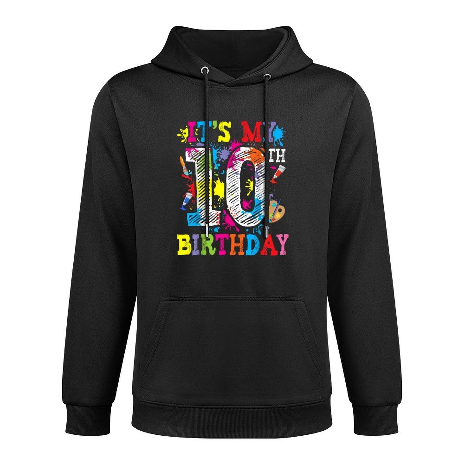 Its My 10th Birthday Painting Art Paint 10 Year Old Artist Shape Retention Hoodie