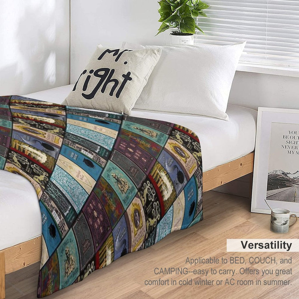 Wizarding Books Anti-pilling Throw Blanket