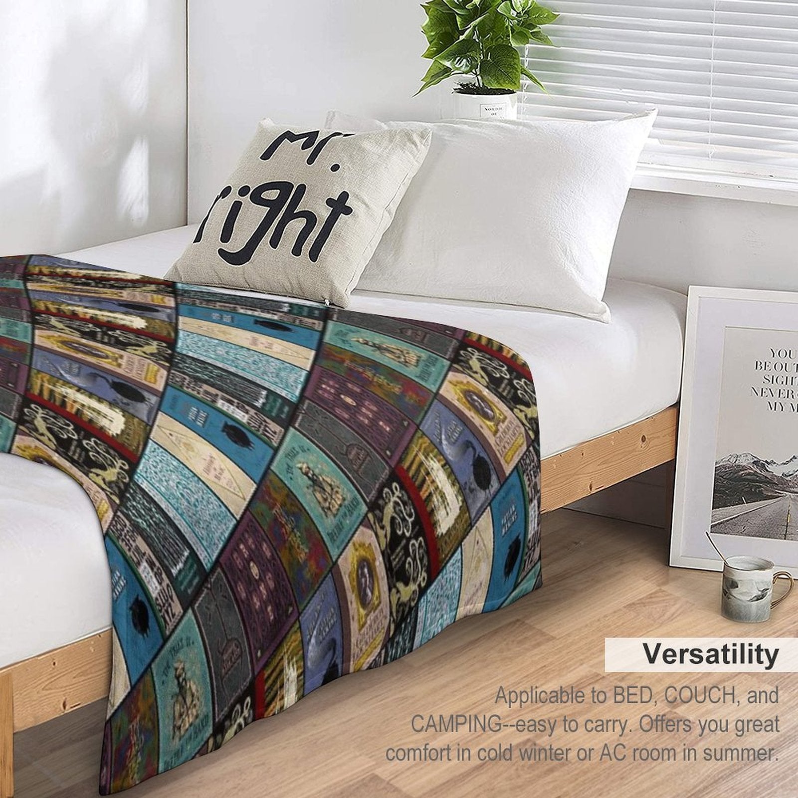 Wizarding Books Anti-pilling Throw Blanket