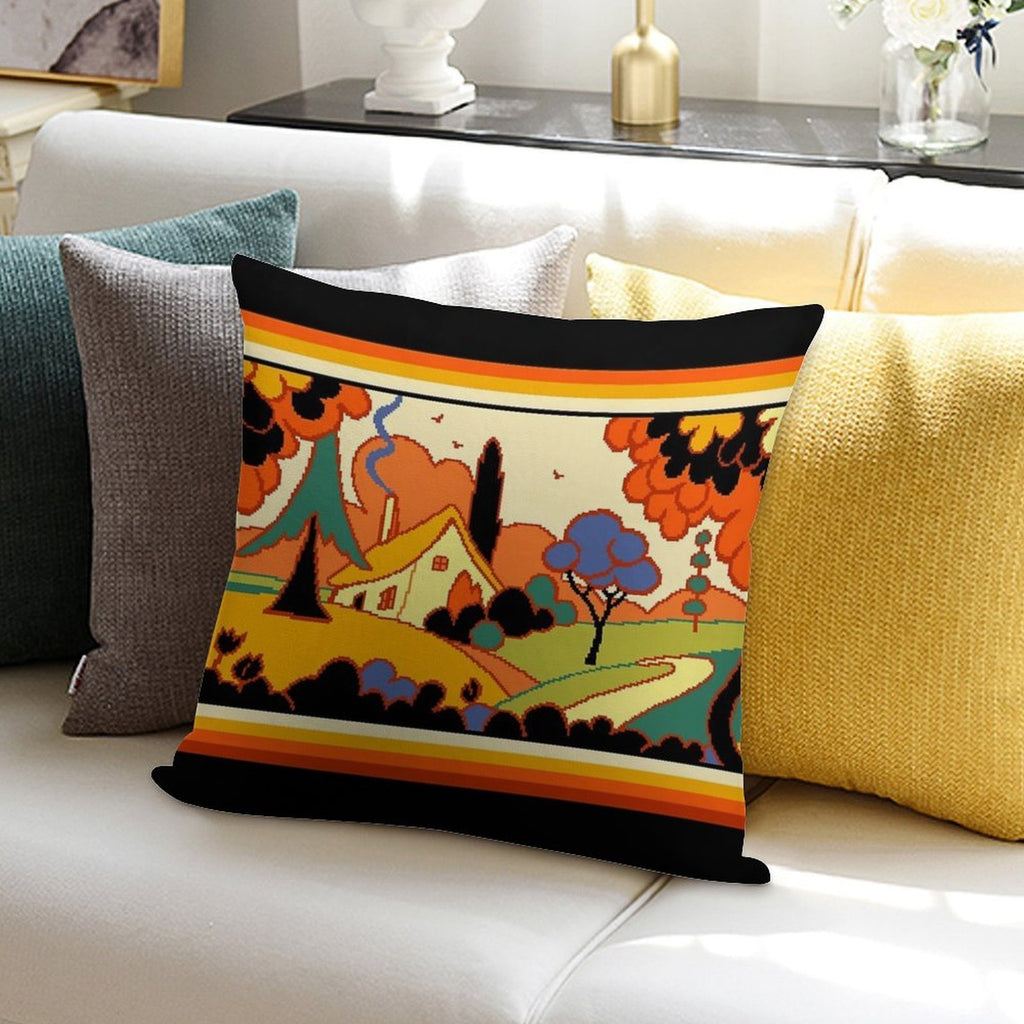 Clarice Cliff Revisited Soft Easy Maintenance Throw Pillow