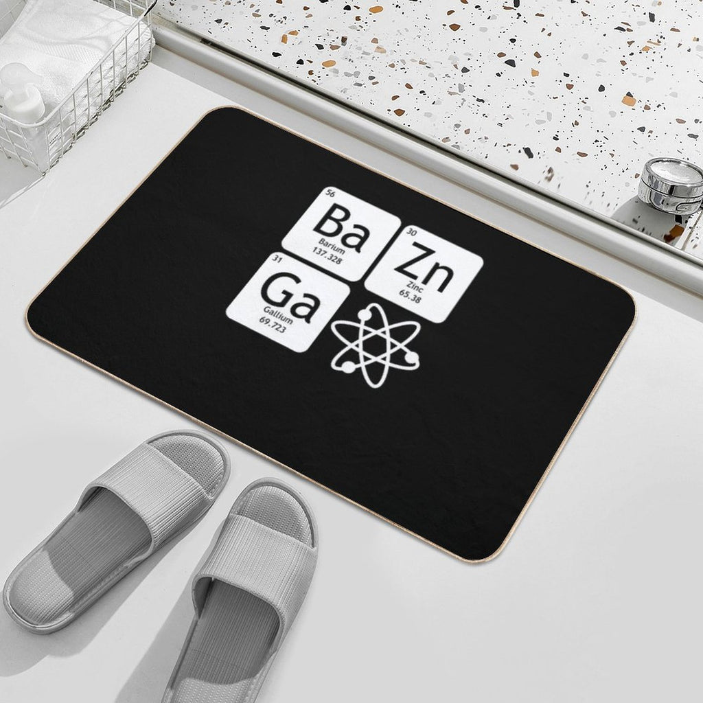 BaZinGa And Atom Classic T-Shirt  Eco-Friendly Bath Mat