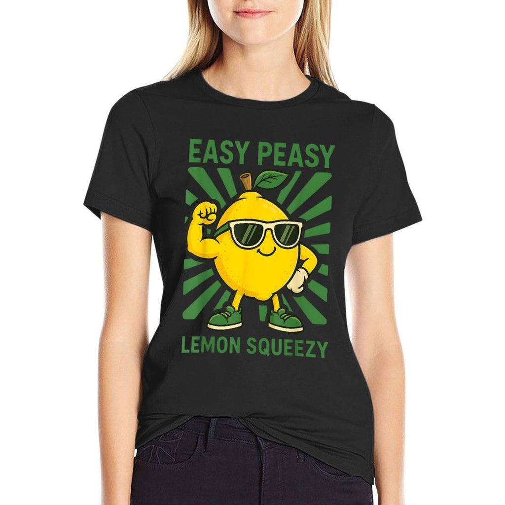 Retro Funny Easy Peasy Lemon Squeezy Gift For Men Women Kids  Stretchy T-Shirt
