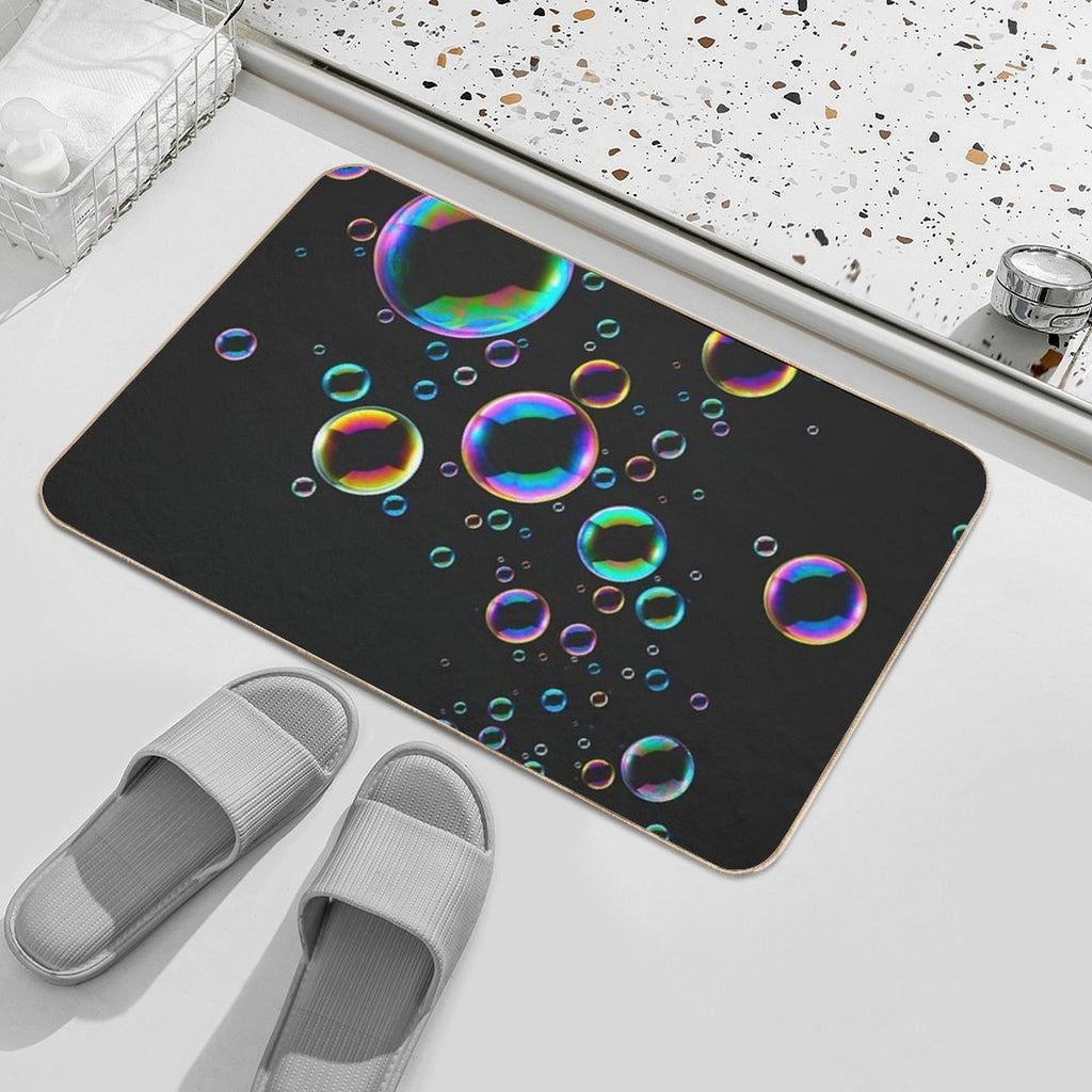 Colorful Bubbles  Slip-Resistant Bath Mat