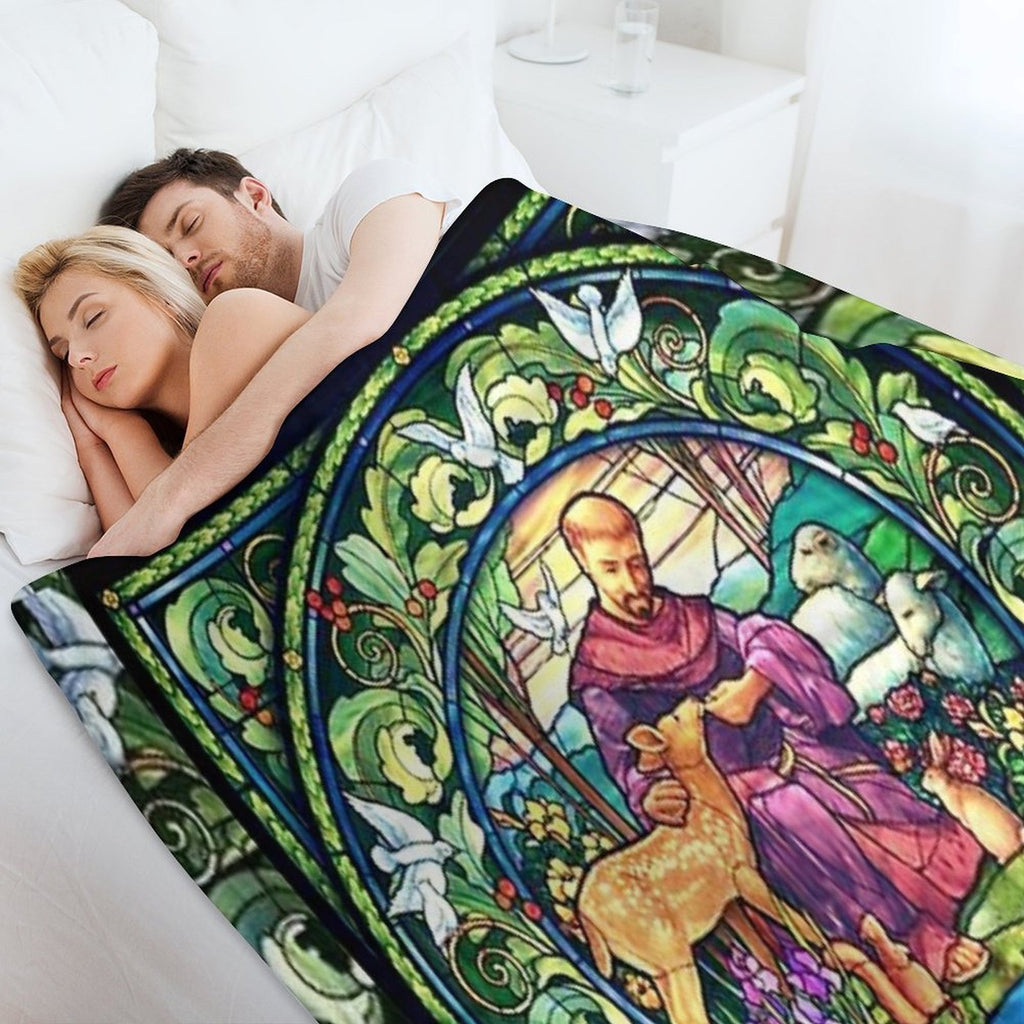 Saint Francis of Assisi, Francis of Assisi, Friar,  San Francesco Durable Throw Blanket