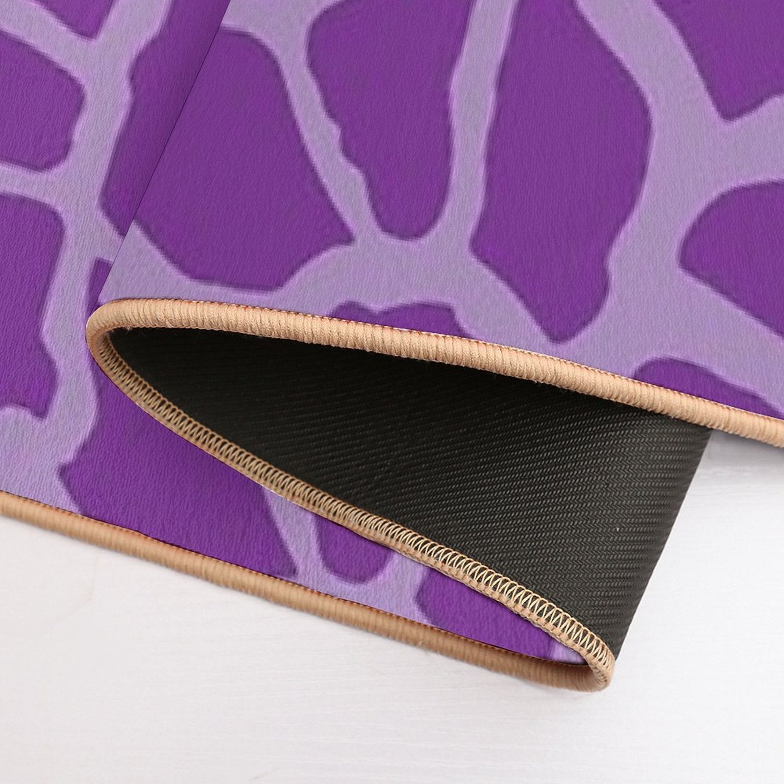 Giraffe Print Bright Purple  Multi-Purpose Bath Mat