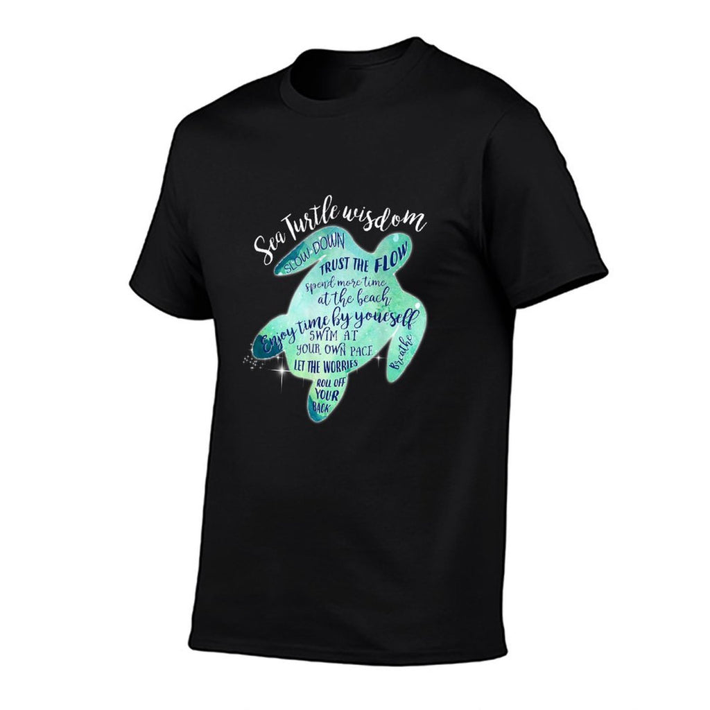 Sea Turtle Wisdom for Women - Beach  Eco-friendly Material T-Shirt