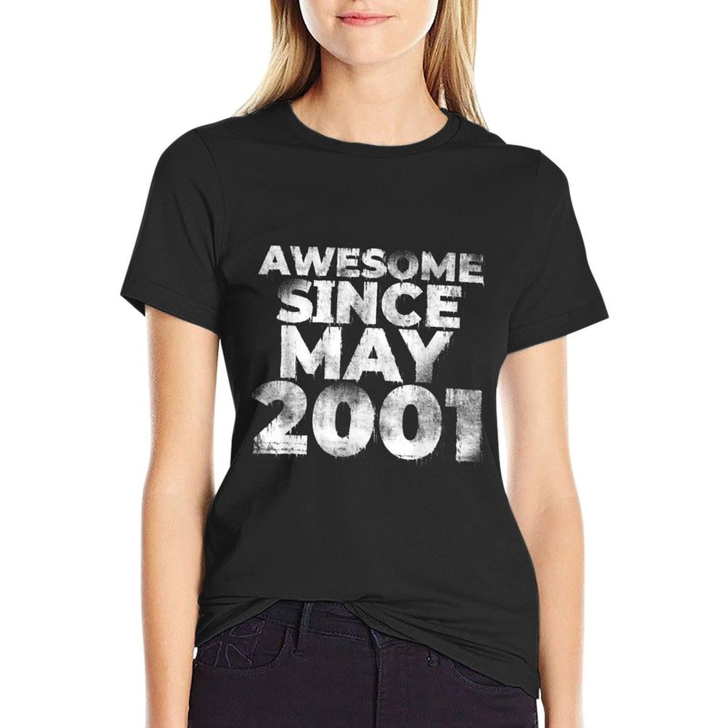 21 Year Old Awesome Since MAY 2001 21st Birthday  Stretchy T-Shirt