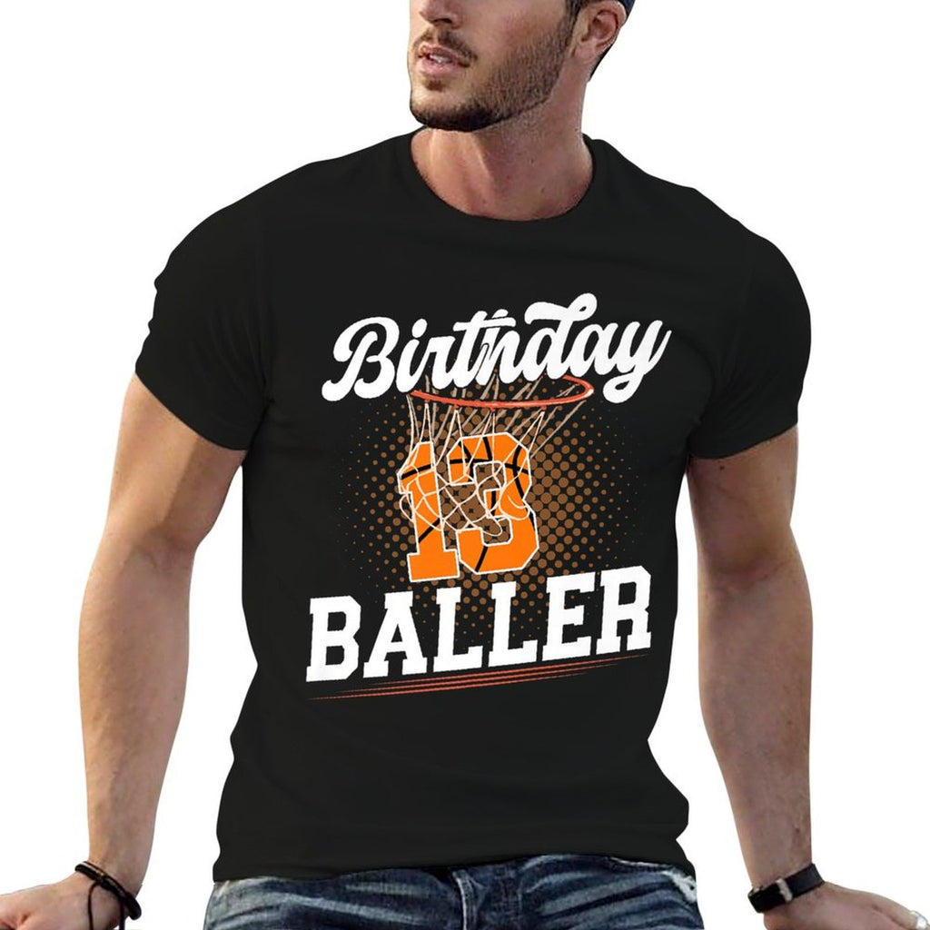 13th Basketball Birthday Thirteen Year Old Basketball Player Premium  Vintage-inspired T-Shirt