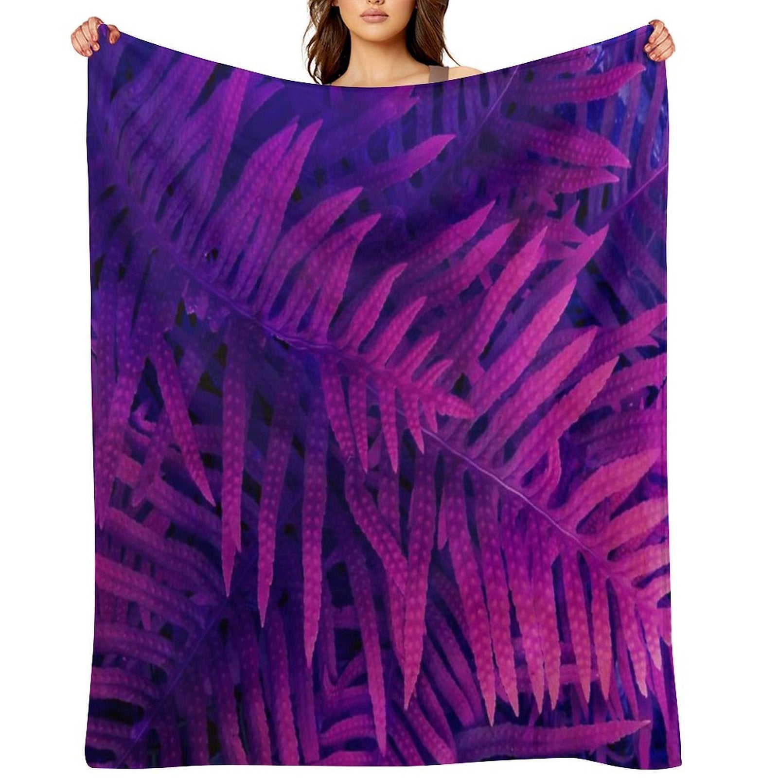 Ferns Plush Throw Blanket