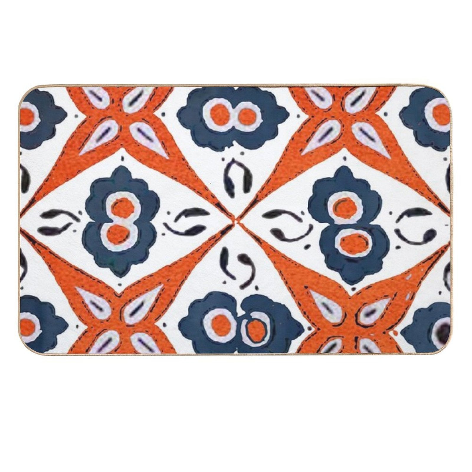 Colorful Moroccan Kilim  Boho Pillows Design  Absorbent Bath Mat