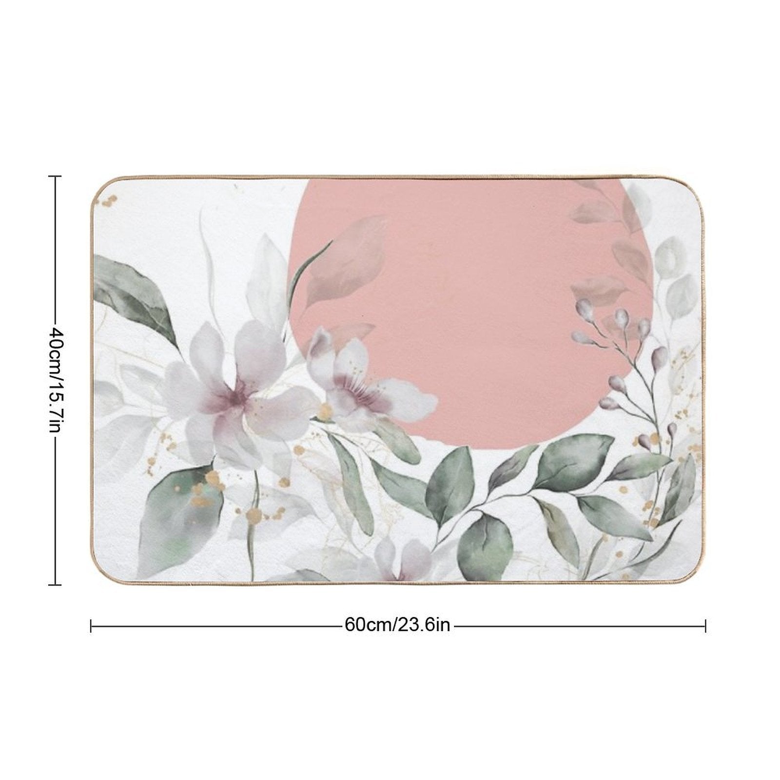 Romantic Flowers  Versatile Bath Mat