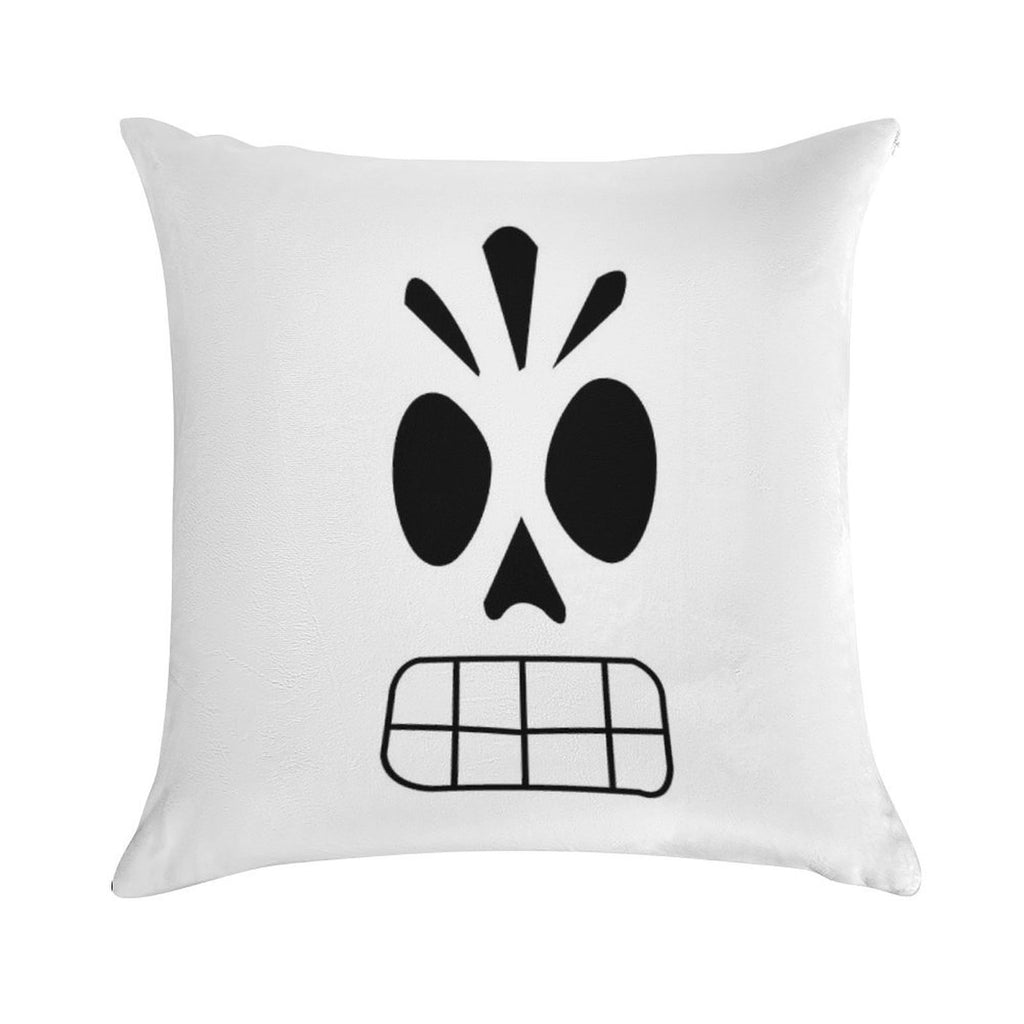 Manny Calavera Soft Multiple Sizes Throw Pillow