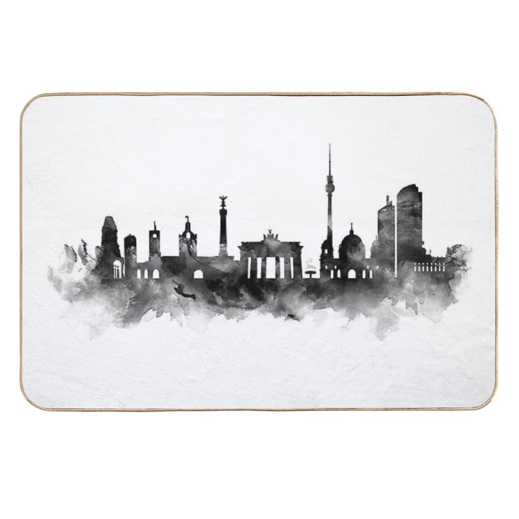 Berlin Skyline  Pet-Safe Bath Mat