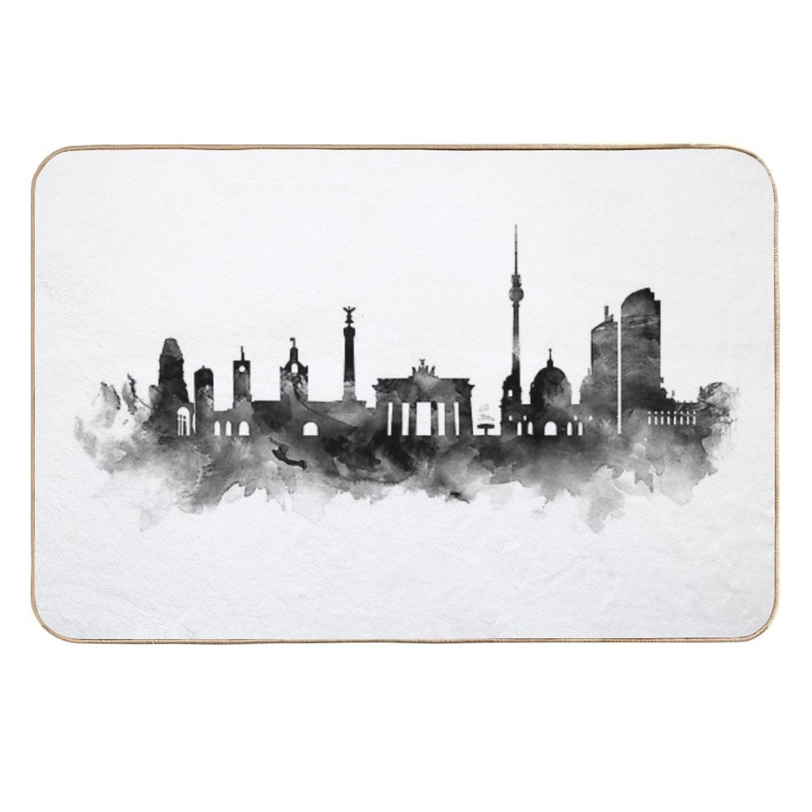 Berlin Skyline  Pet-Safe Bath Mat