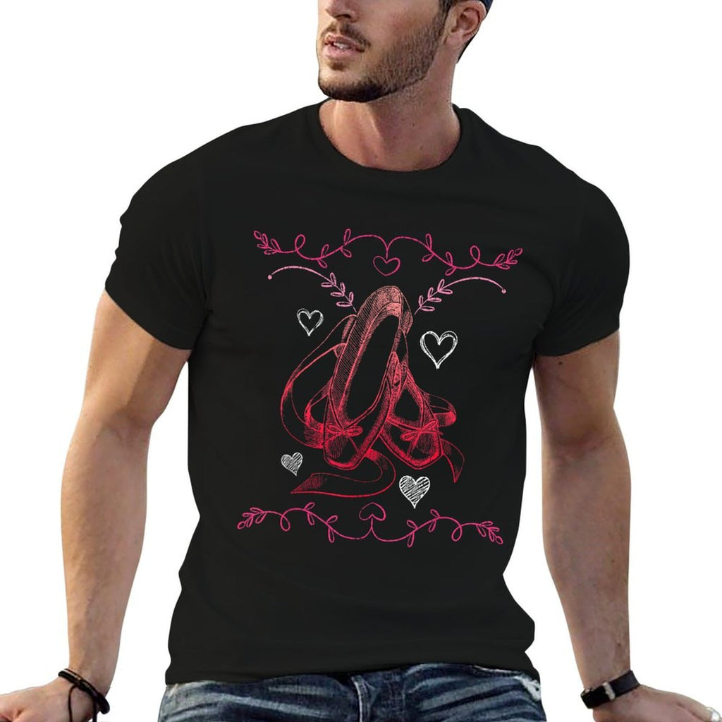 Ballet Dancing Girls Women Ballerina Vintage Ballet  Cotton T-Shirt
