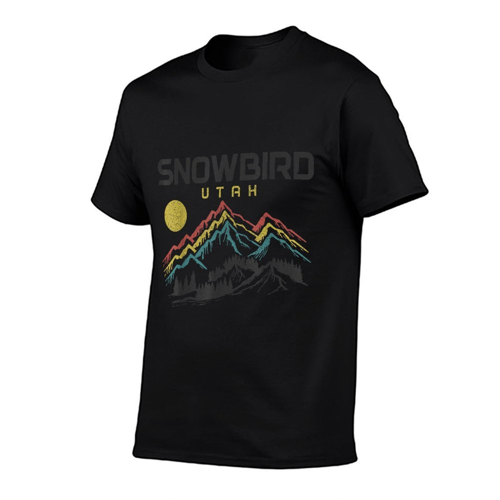 Snowbird Utah Ski Winter Sports Skiing Skier  Polyester Blend T-Shirt