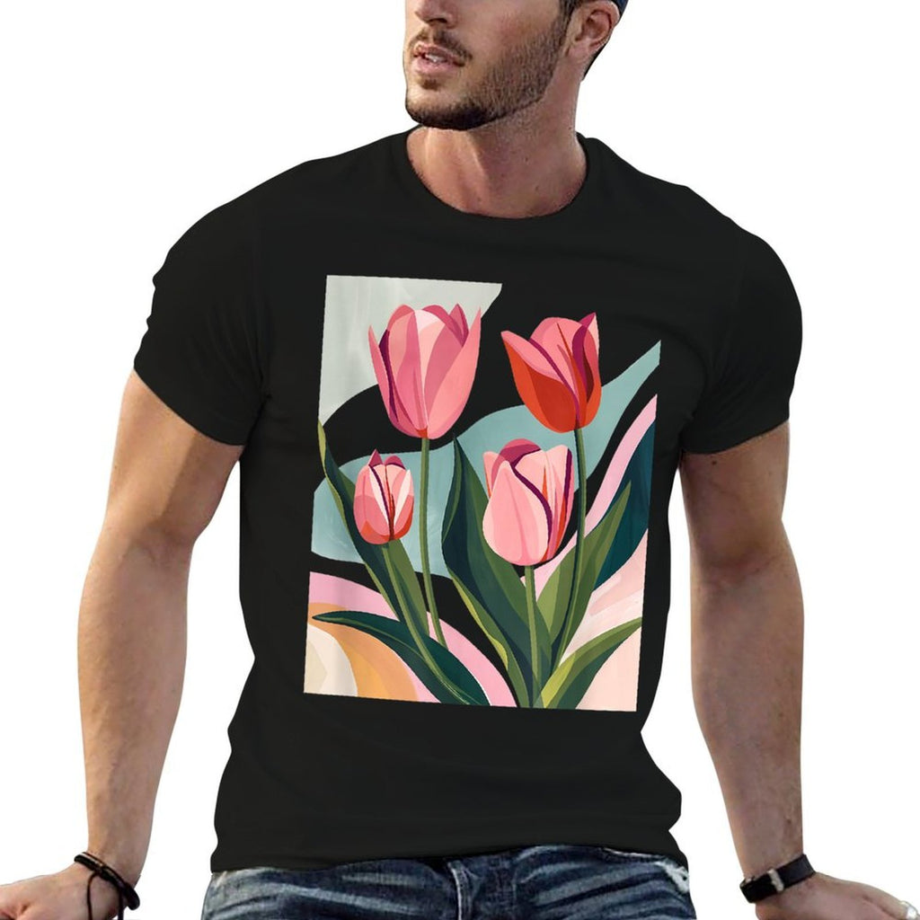 Tulip Festival Tulips Spring Flower Abstract Flower Floral  Relaxed-fit T-Shirt