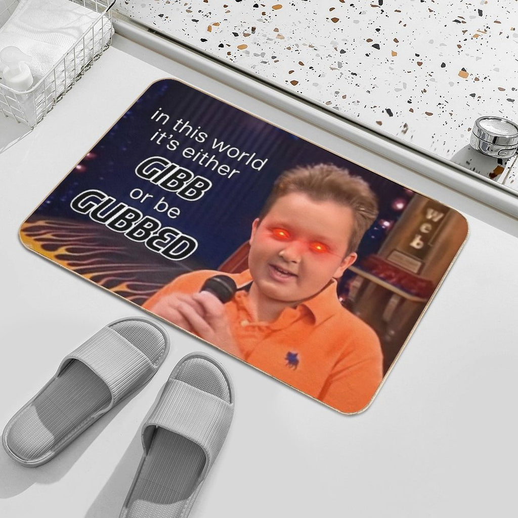 Gibby Rules to Follow  Fade-Resistant Bath Mat