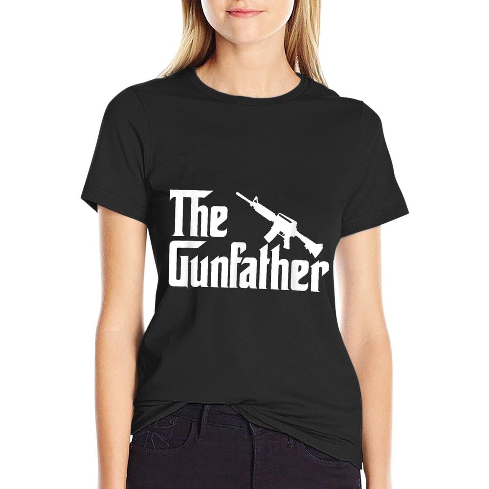 The Gun Father Funny Gun Owners For Dad  Summer-ready Fabric T-Shirt