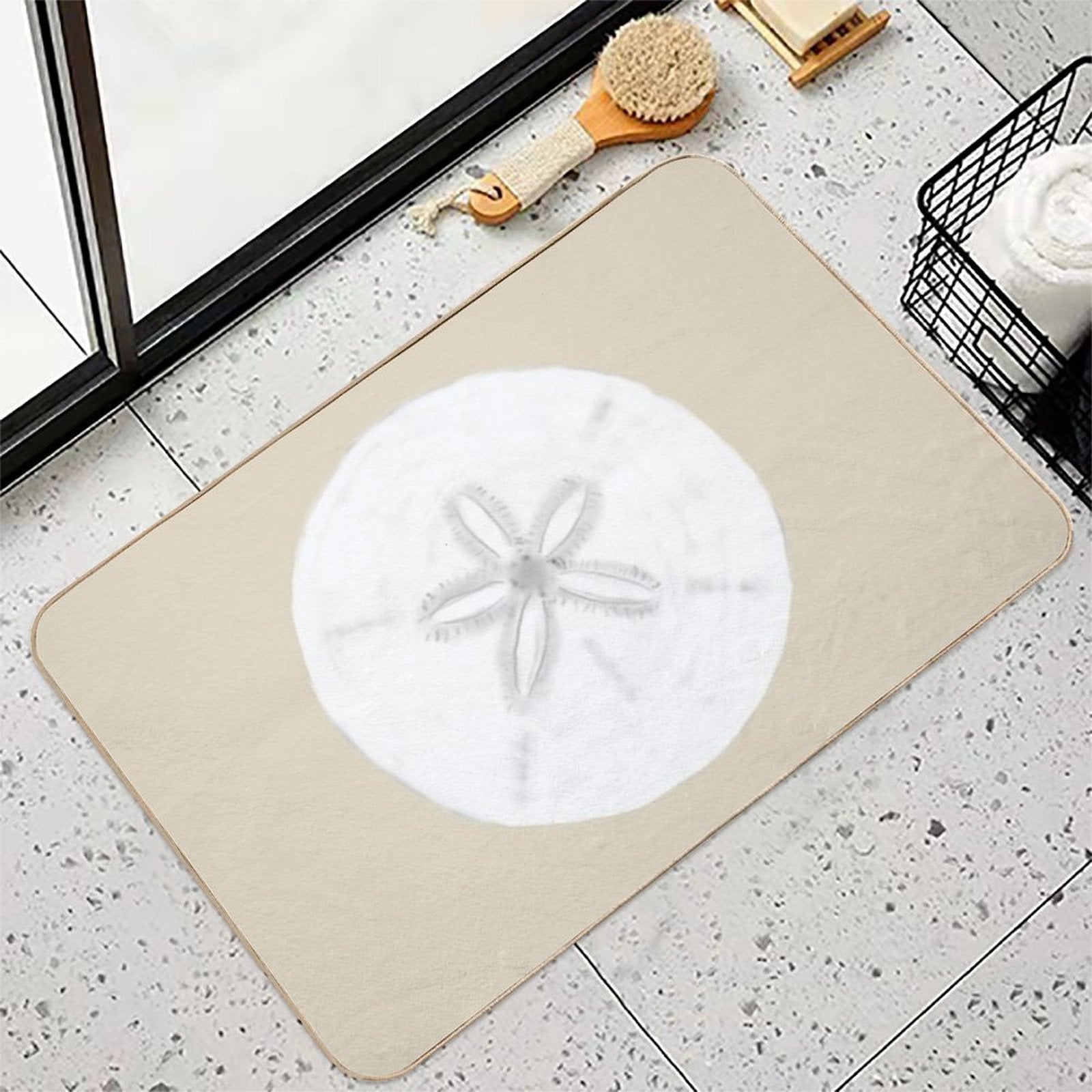 Sand Dollar  Stain-Proof Bath Mat
