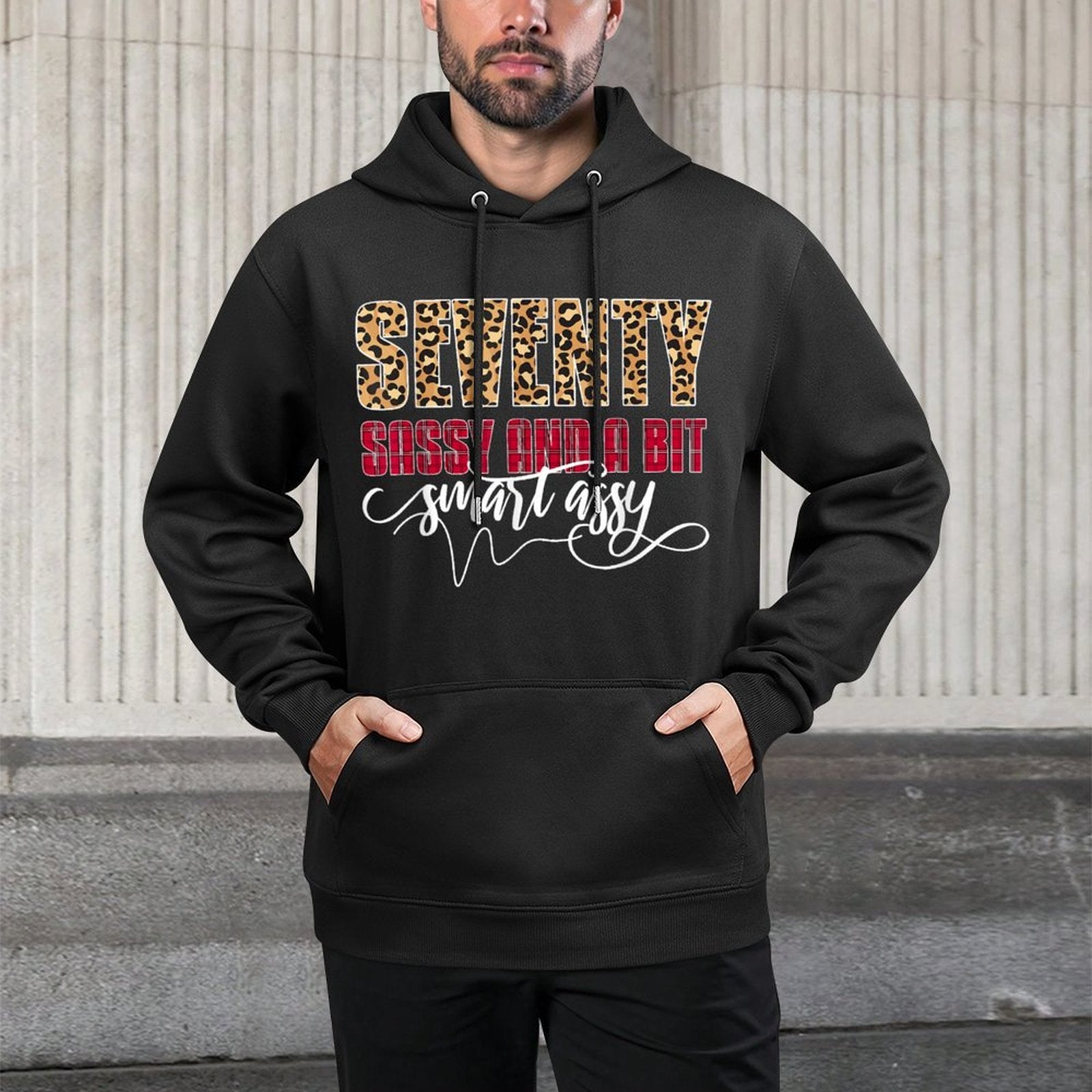 Seventy Sassy And A Bit Smart Assy - Women 70th Birthday Moisture-Wicking Hoodie