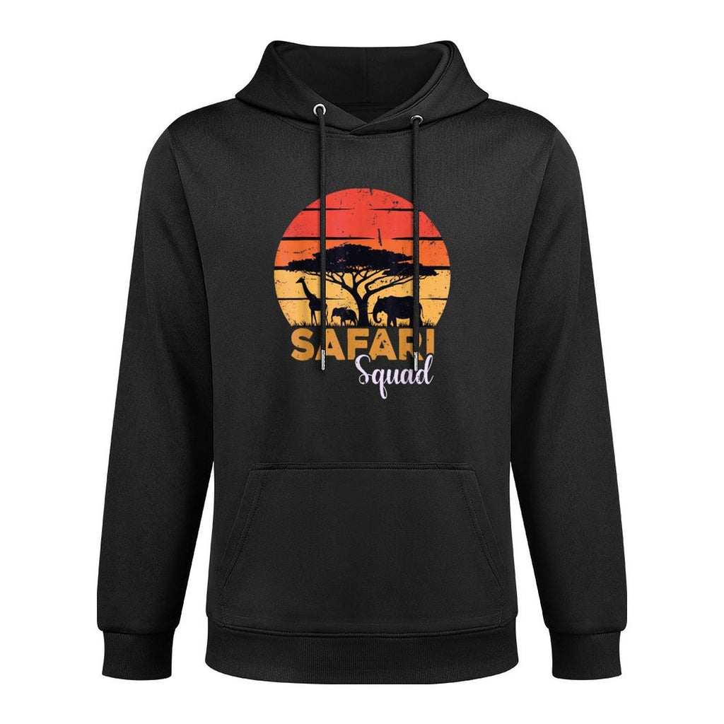 Safari Squad Safari Animals Wildlife Matching Family Zoo Easy Care Hoodie