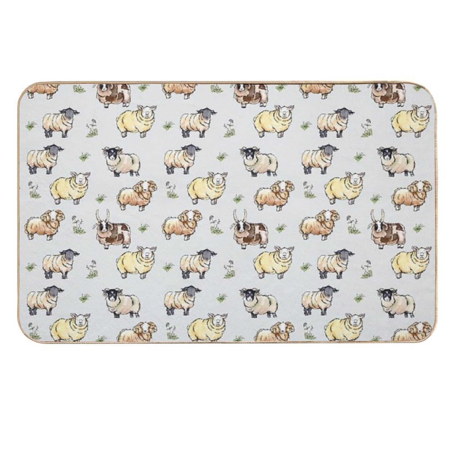 British Sheep  Slip-Resistant Bath Mat