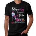 Stepping Into My 50th Birthday in 1970 Womens Gifts  Oversized Silhouette T-Shirt