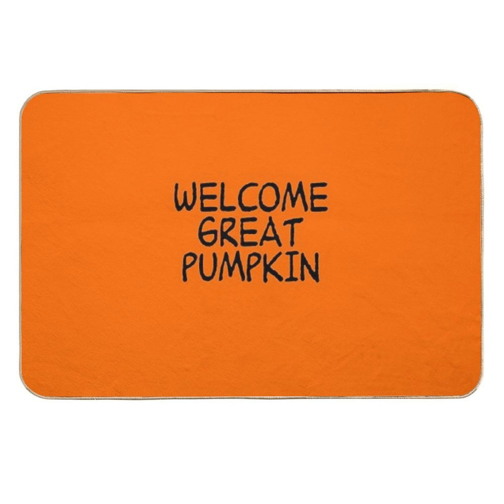 Welcome Great Pumpkin  Pet-Safe Bath Mat