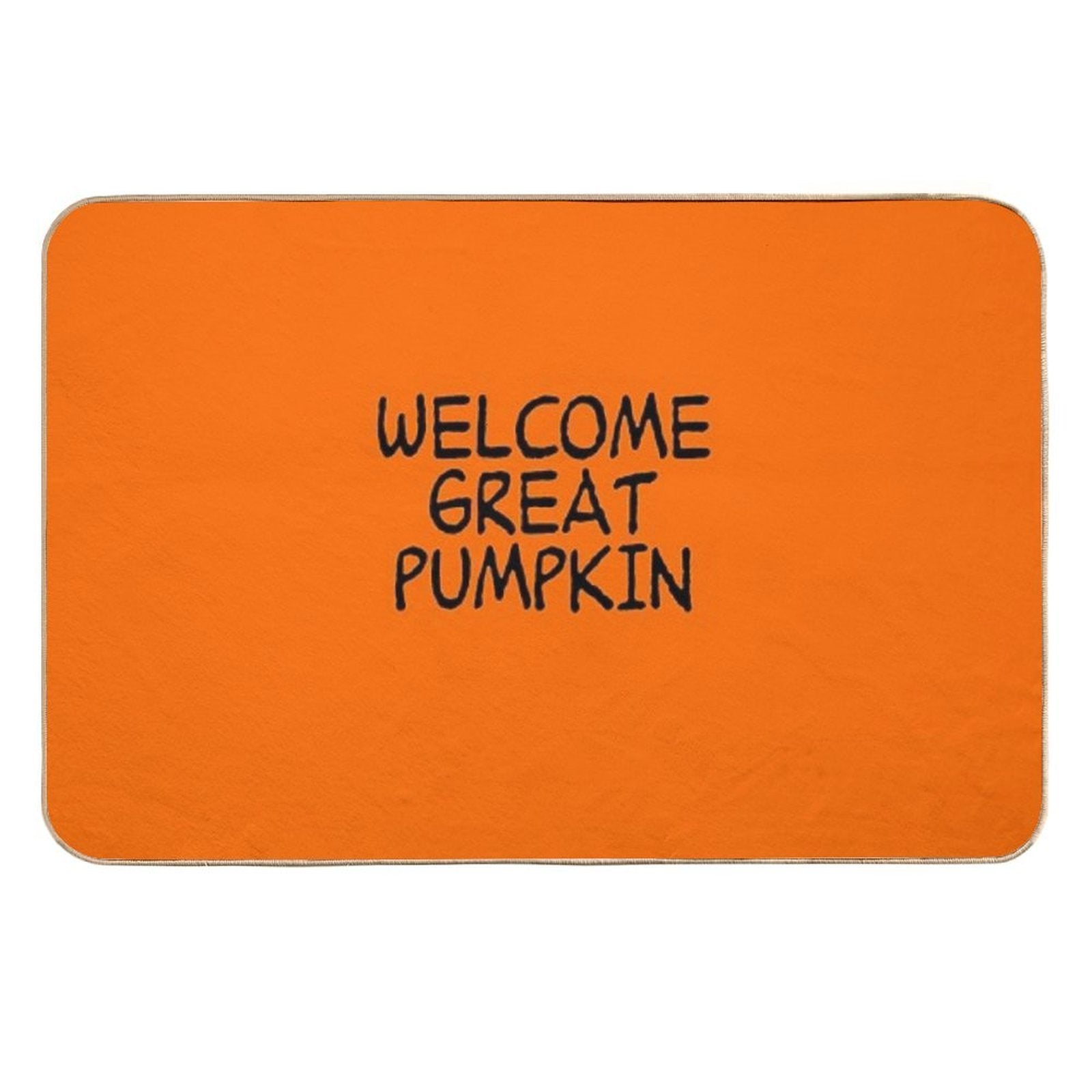 Welcome Great Pumpkin  Pet-Safe Bath Mat