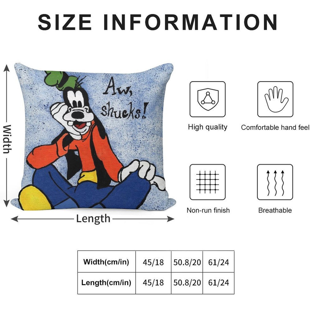 Goofy Painting Soft Easy Maintenance Throw Pillow