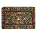 Medieval Unicorn Floral Tapestry  Absorbent Bath Mat