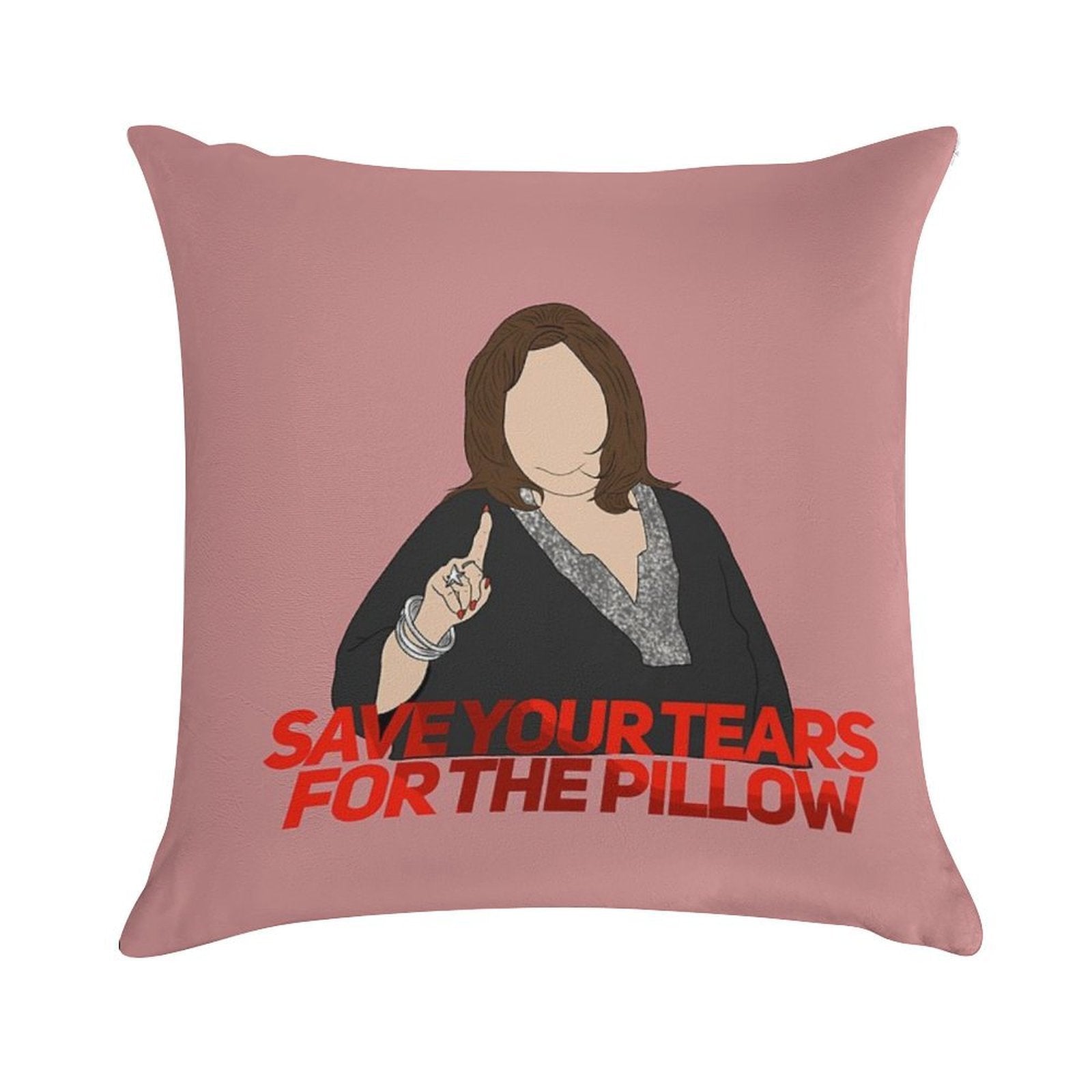 No Crybabies Soft Shrink-Resistant Throw Pillow