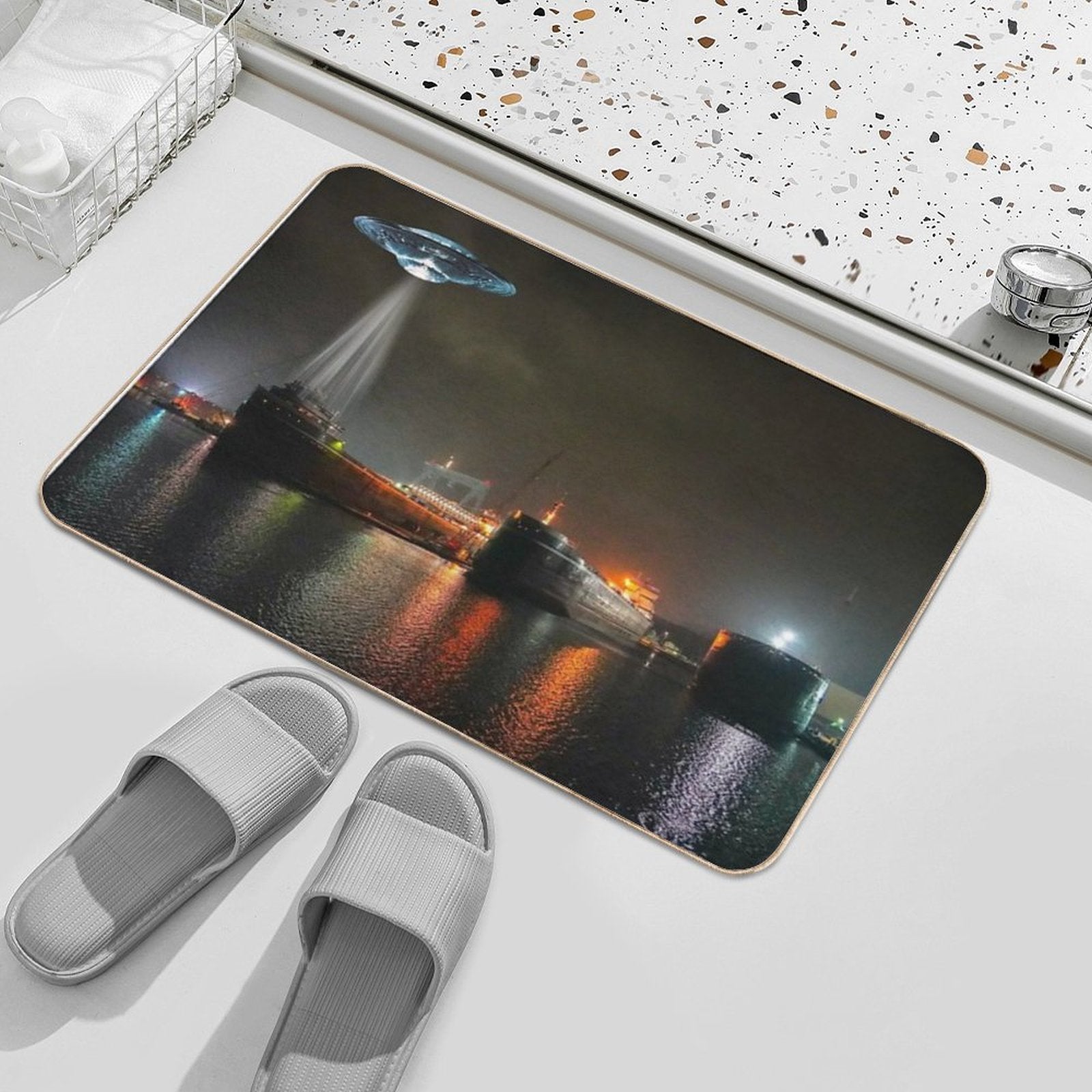 Unidentified Freight Object  Eco-Friendly Bath Mat