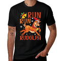Run Run Rudolph Christmas 5K 10K Holiday Team Running  Wrinkle-resistant T-Shirt