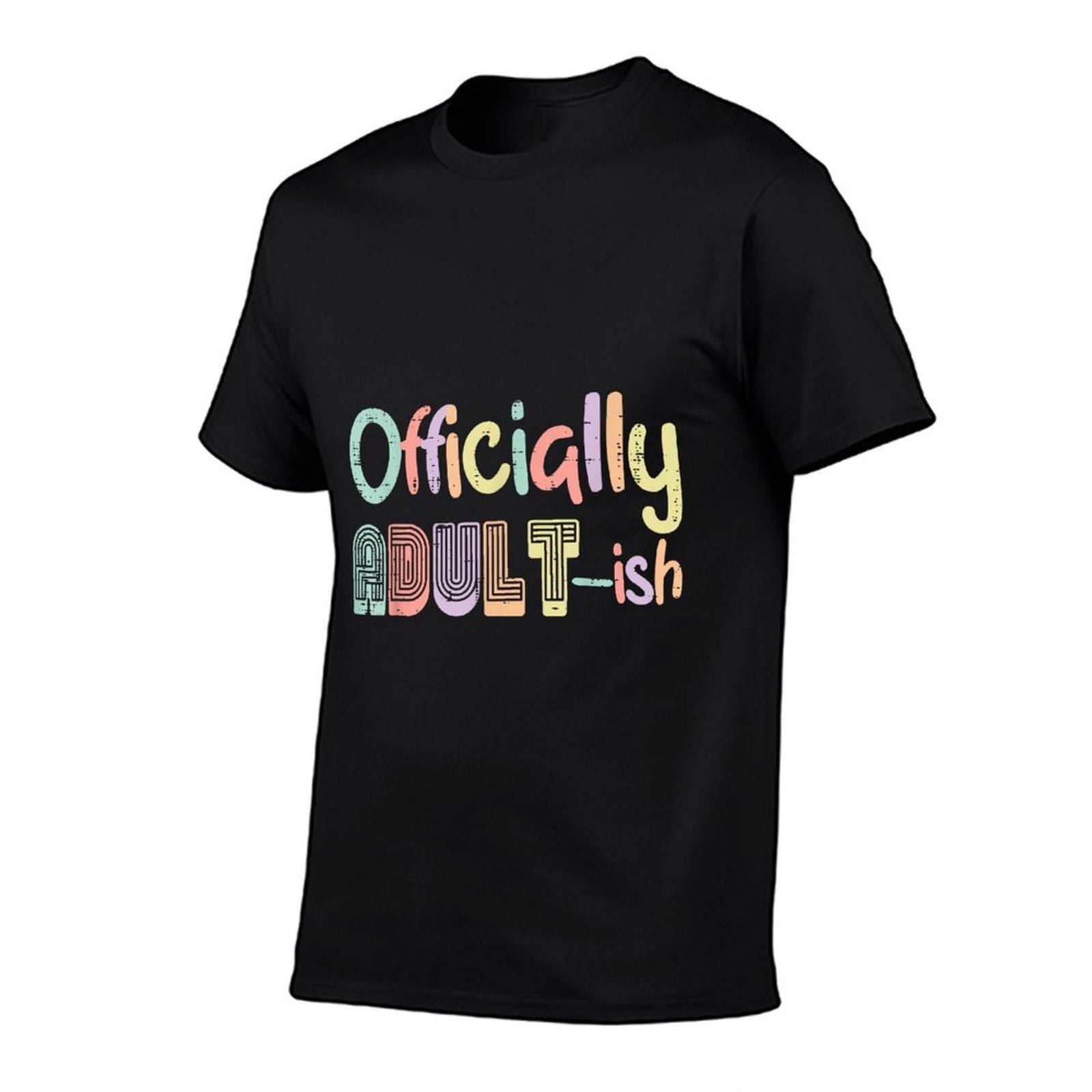 18th Birthday Officially Adultish 18 Years Old Women Men  Rolled Sleeves T-Shirt