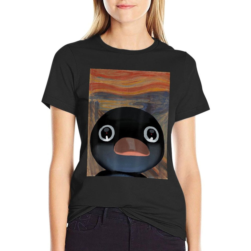 Penguin Noot Scream Funny Penguin Meme  Quick-drying T-Shirt
