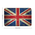 Grunge Union Jack - Scratched Metal Effect  Repositionable Bath Mat