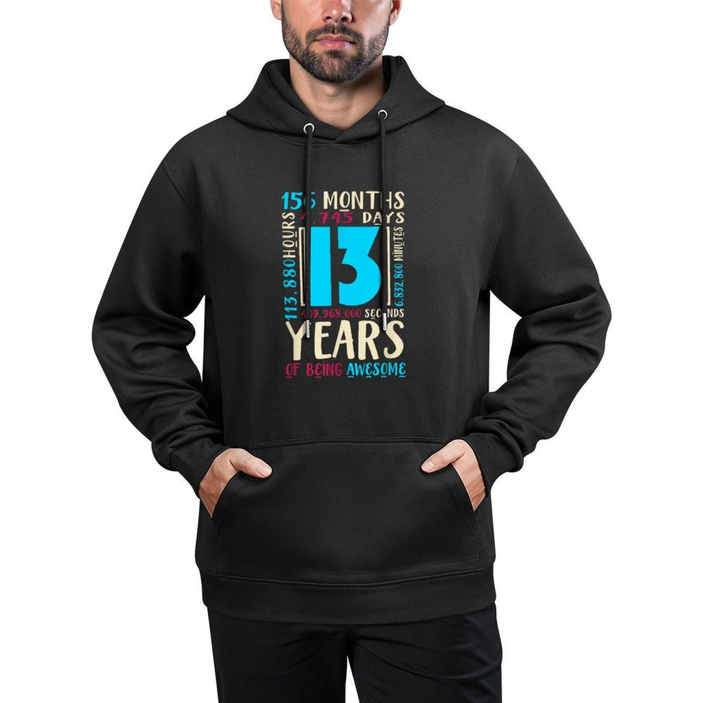 13th Birthday for Kids Gift Age 13 Year Old Boys Girls Relaxed Fit Hoodie