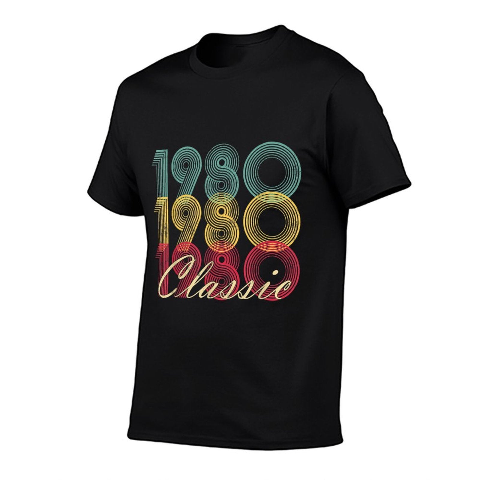 40th Birthday Gift 1980 40 Classic Funny Womens Mens Retro  High-quality Stitching T-Shirt