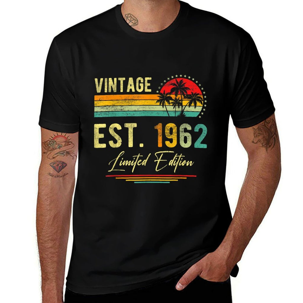 Vintage 1962 Retro 60 Years Old Being Awesome 60th Birthday  Vintage-inspired T-Shirt