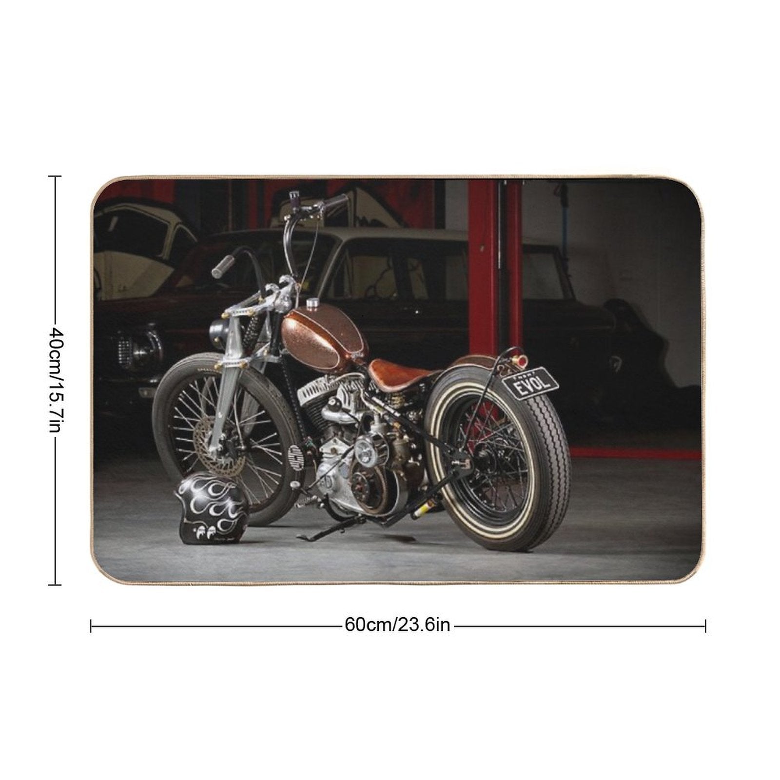 Evolution 1940 WL Harley  Anti-Trip Bath Mat
