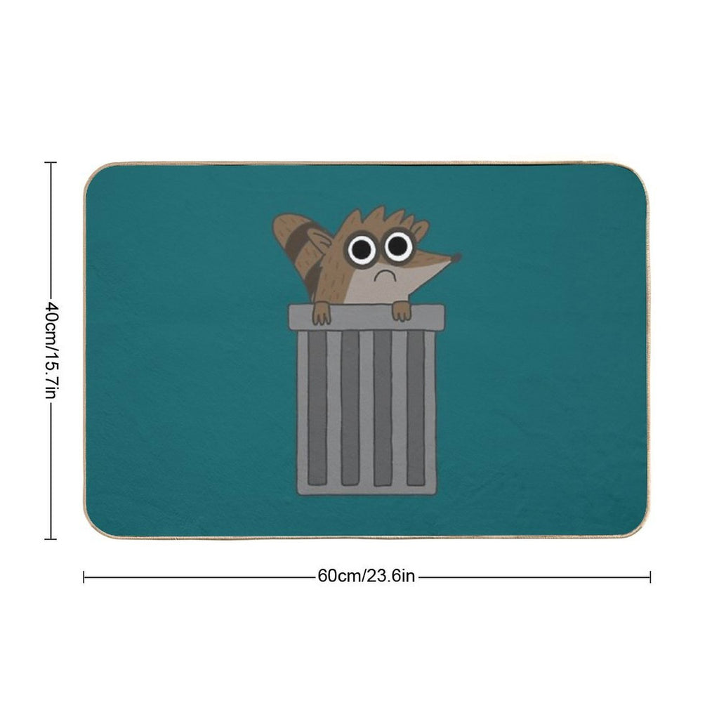 Rigby from Regular Show  Absorbent Bath Mat