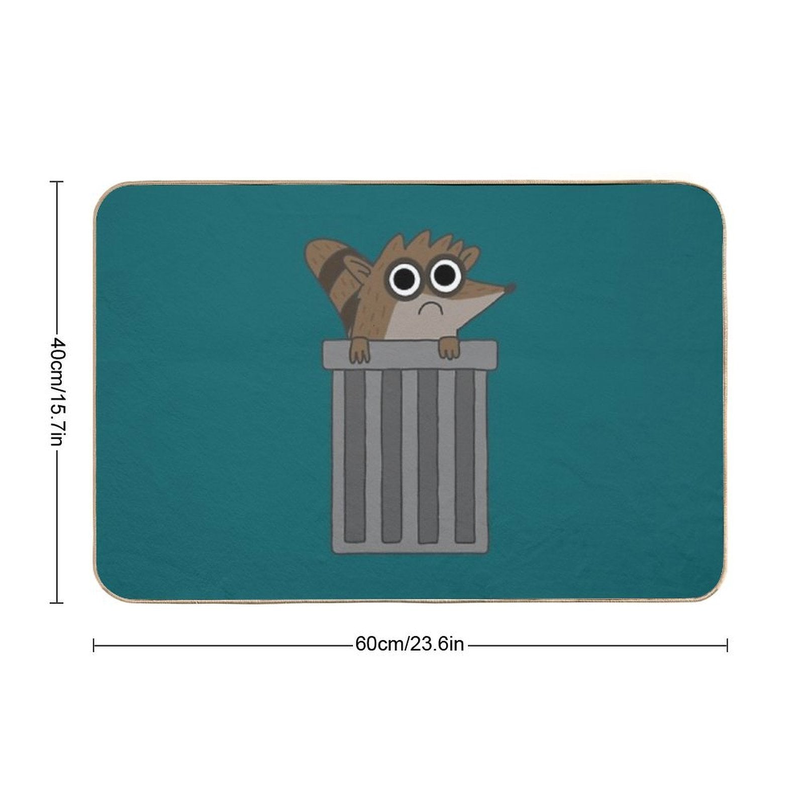 Rigby from Regular Show  Absorbent Bath Mat