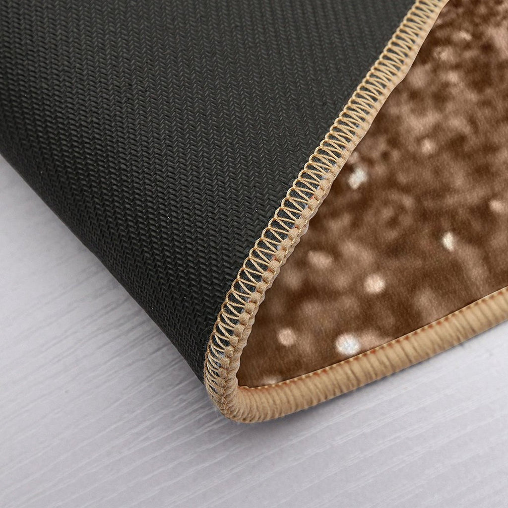 Gold Brown Glam #2 (Photo of Glitter Only - Not Reflective)  Pet-Safe Bath Mat