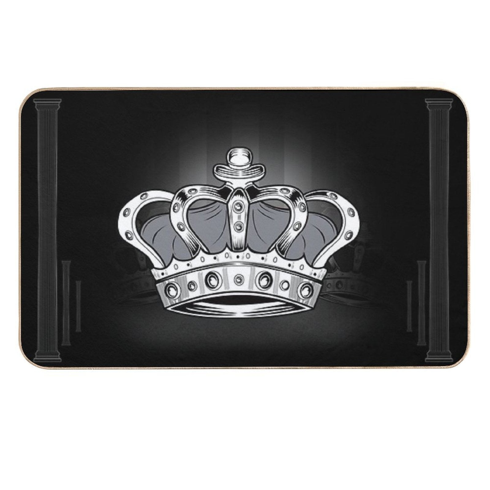 Crown - Grey 2  Easy Maintenance Bath Mat